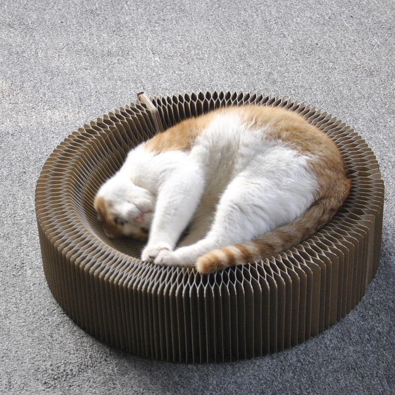 Foldable Organ Nest Corrugated Scratching Board