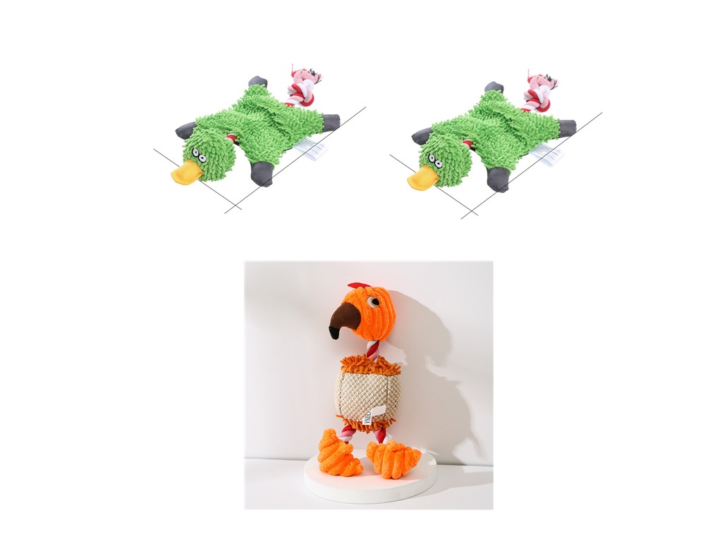Pet Donkey Shape Corduroy Chew Toy