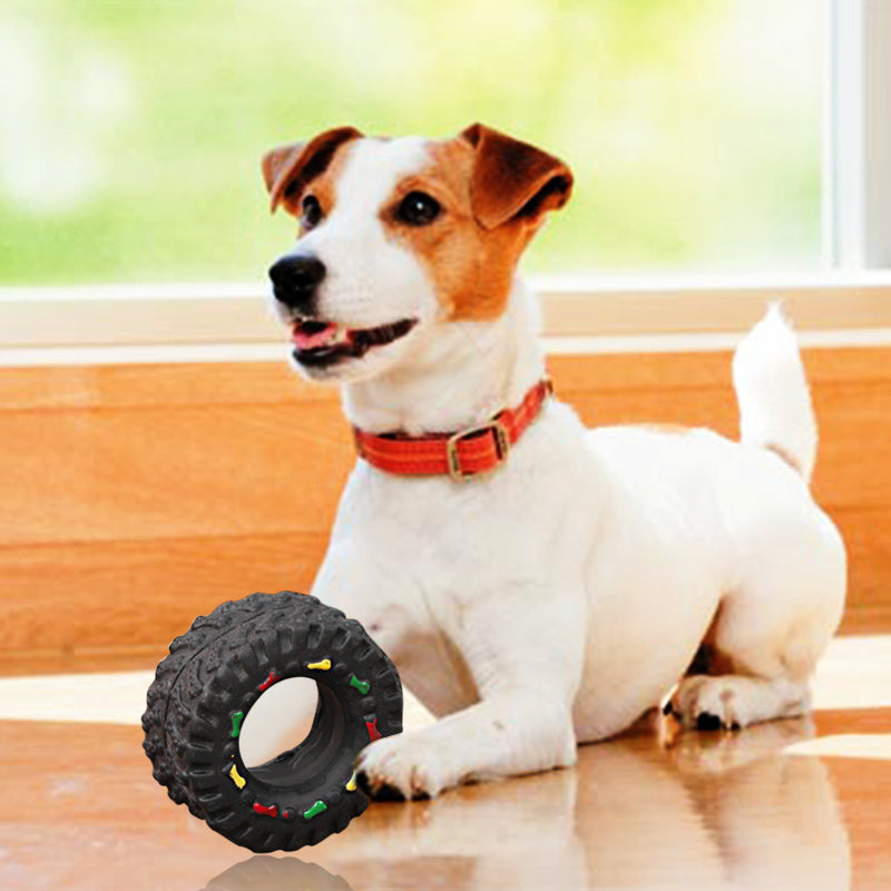 Pet Tire Vocalizations Glue Toy