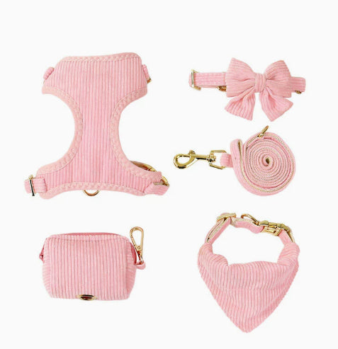 Pet Bow Collar Harness Vest