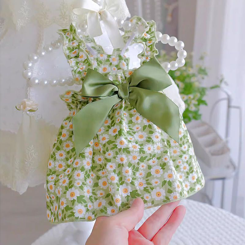 Pet Fashion Spring Floral Mini Frock
