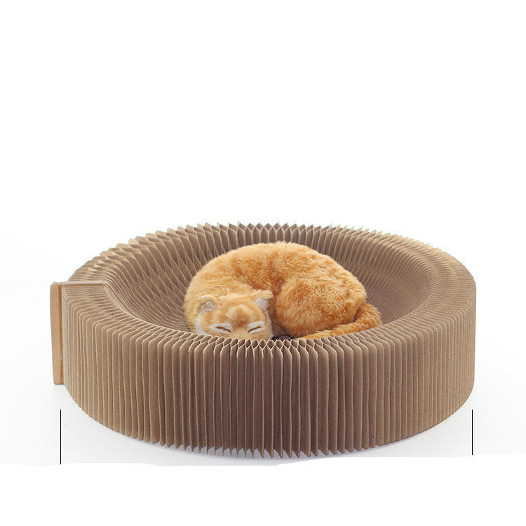 Foldable Organ Nest Corrugated Scratching Board