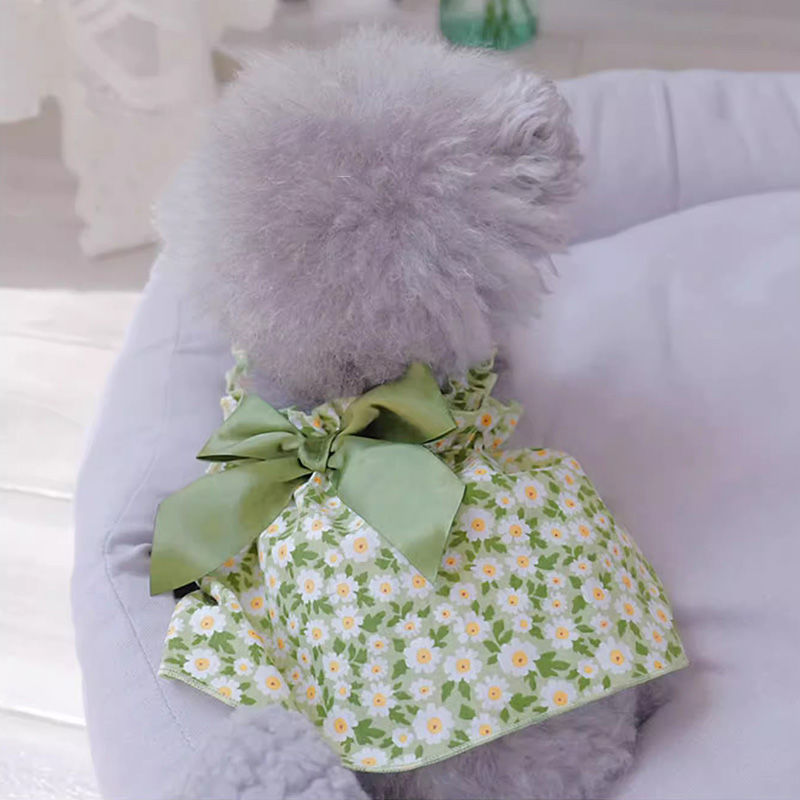 Pet Fashion Spring Floral Mini Frock