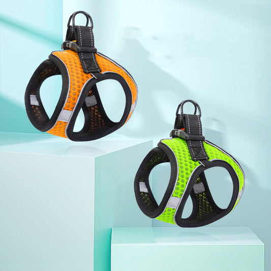 Reflective Simple Pet Dog Vest Leash