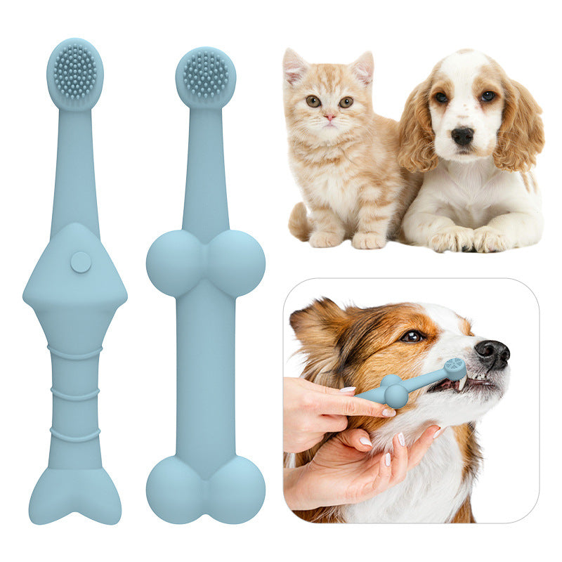 Pet Silicone Oral Cleaning Pet Toothbrush