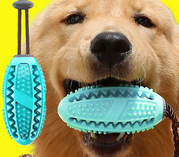 Silicone Dog Interactive Tug Ball Toy