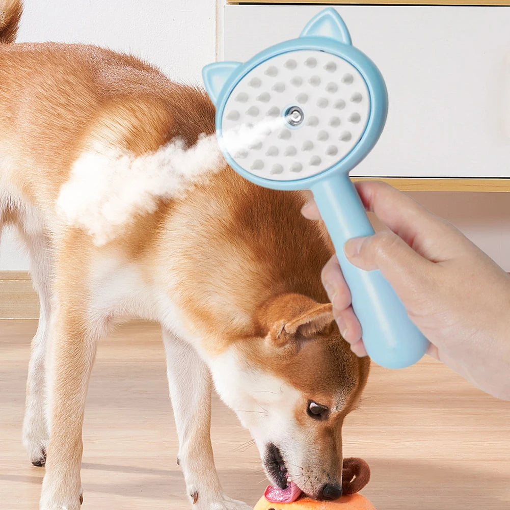 Multifunctional Kitty Slicker Brush With Mist
