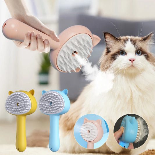 Multifunctional Kitty Slicker Brush With Mist