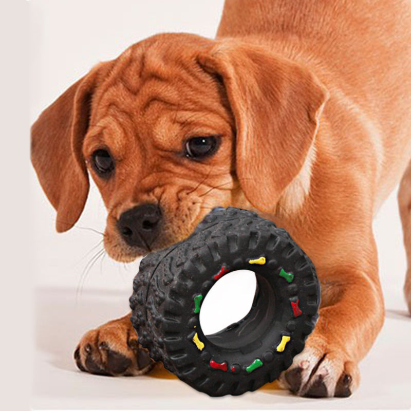 Pet Tire Vocalizations Glue Toy