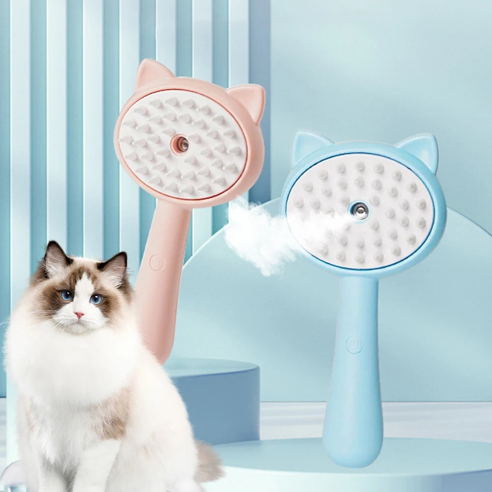 Multifunctional Kitty Slicker Brush With Mist