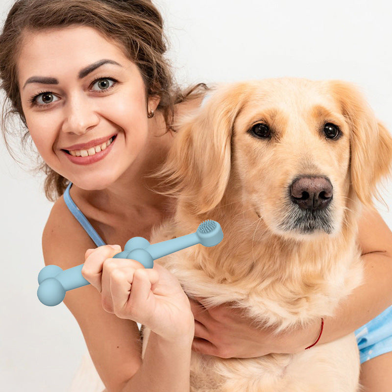 Pet Silicone Oral Cleaning Pet Toothbrush